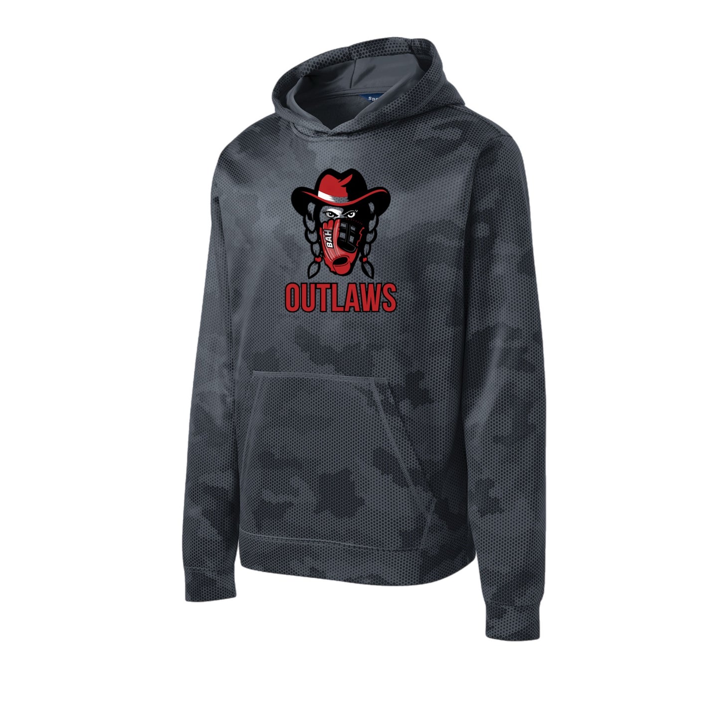 Youth Performance Camo-Hex Hoodie “Lady Outlaw”