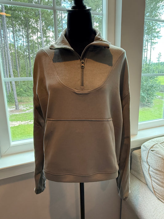 Ash Green Scuba Quarter Zip Jacket